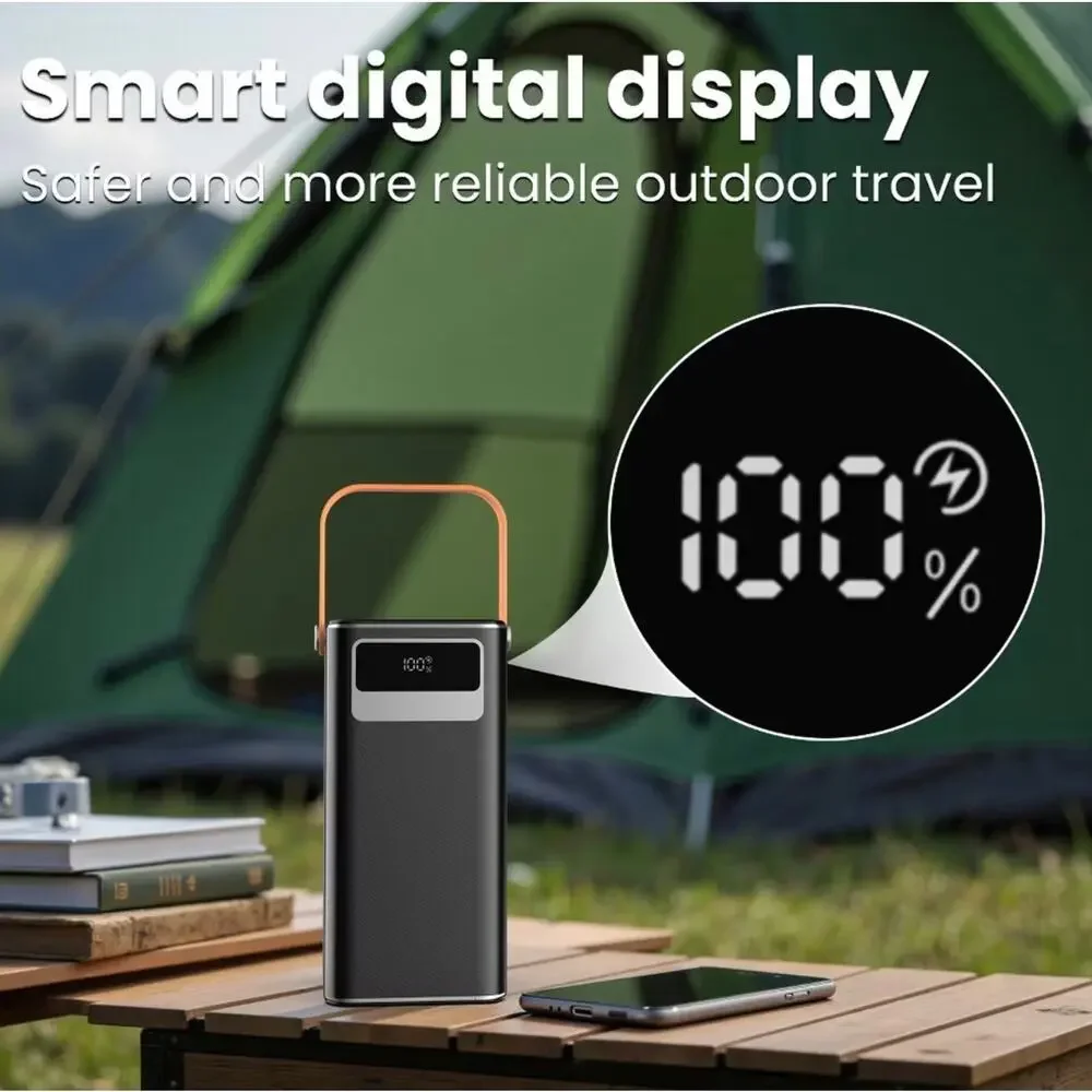 60000mAh Portable Power Bank with LED Light